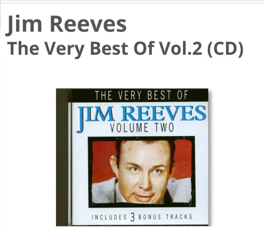 CD Audio Jim Reeves/Import