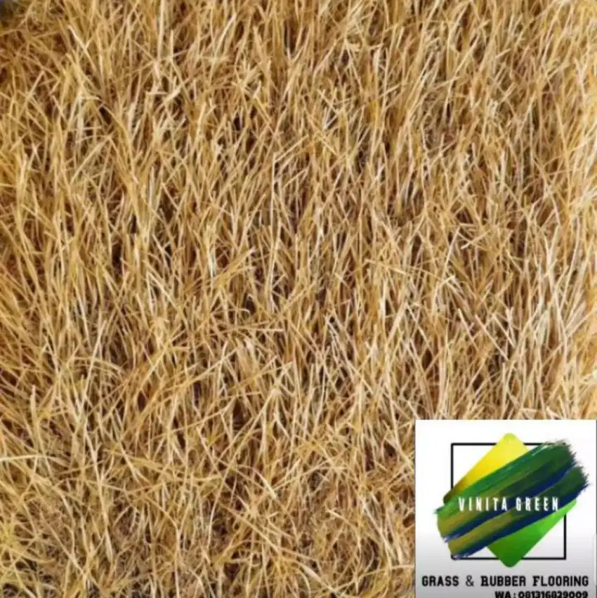 Rumput Sintetis Vinita Green Jerami 50mm 1m x 1m