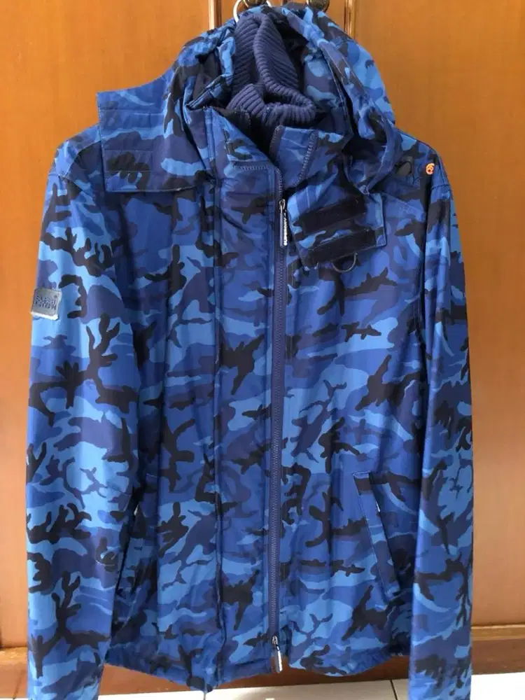 Jaket Pria Superdry Windcheater Jacket Biru