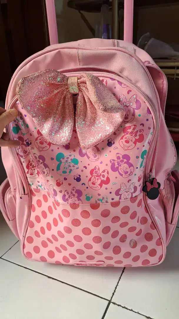 Tas Anak Smiggle Pink MINNIE MOUSE