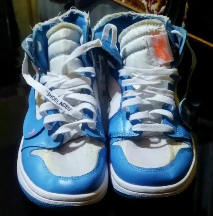 Sepatu Air Jordan1 high X Off white University blue