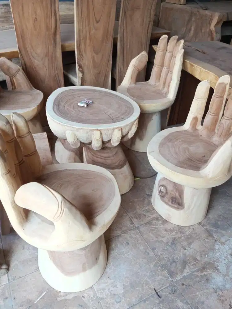 Kursi teras model tangan trembesi