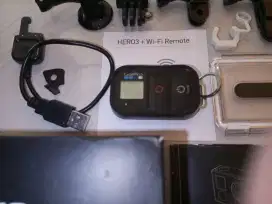 Satu set Go Pro Hero 3 + Remote + Casing + aneka aksesoris