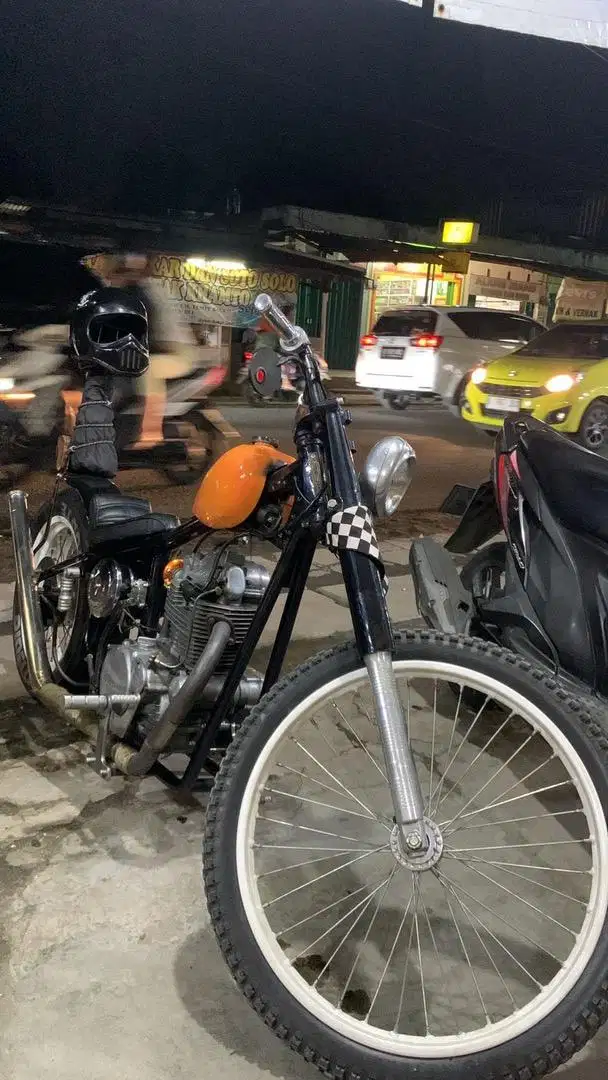 Skinny Chopper Basic Kawasaki Binter Merzy 200cc Th 1980