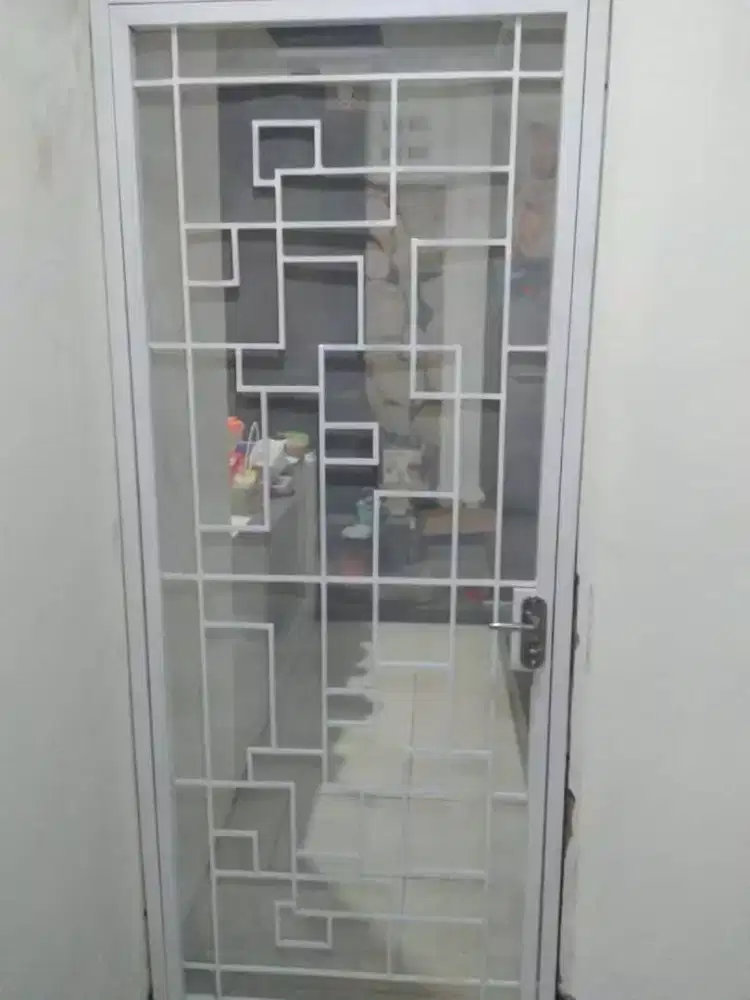 Pintu pengaman pintu teralis ram nyamuk pintu kupu tarung