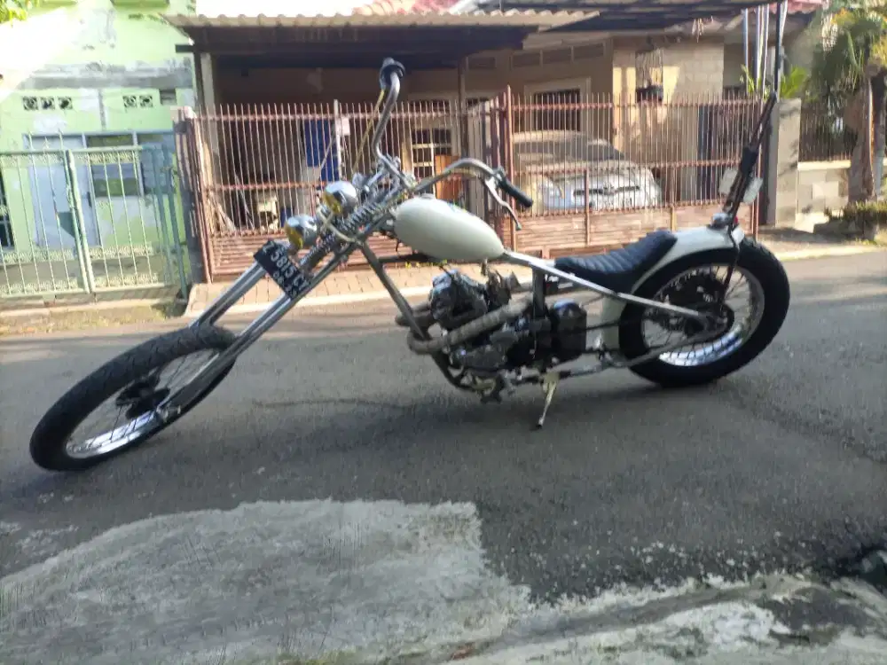 Dijual Motor Custom Chopper Long Fork
