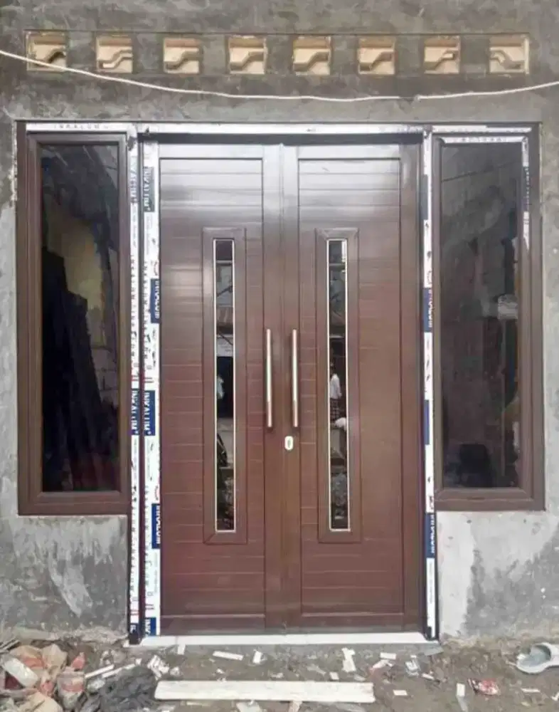 Kusen aluminium pintu dan jendela kaca