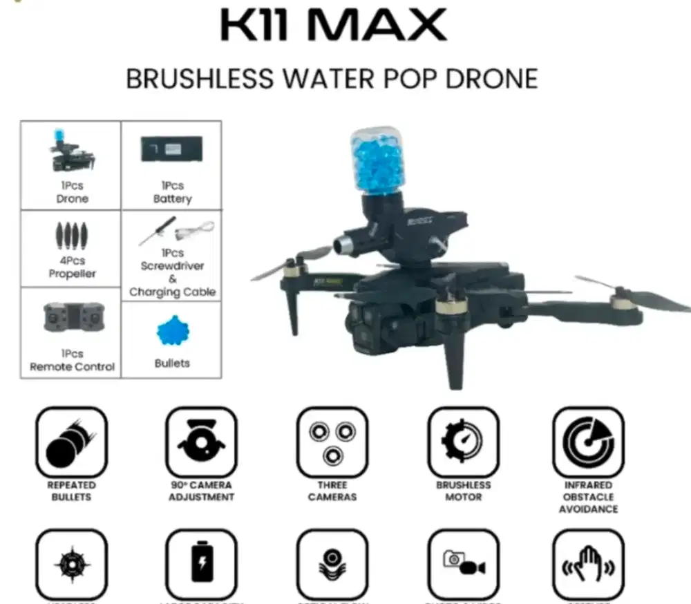 Drone K11 MAX Brushless Water Bomb Drone