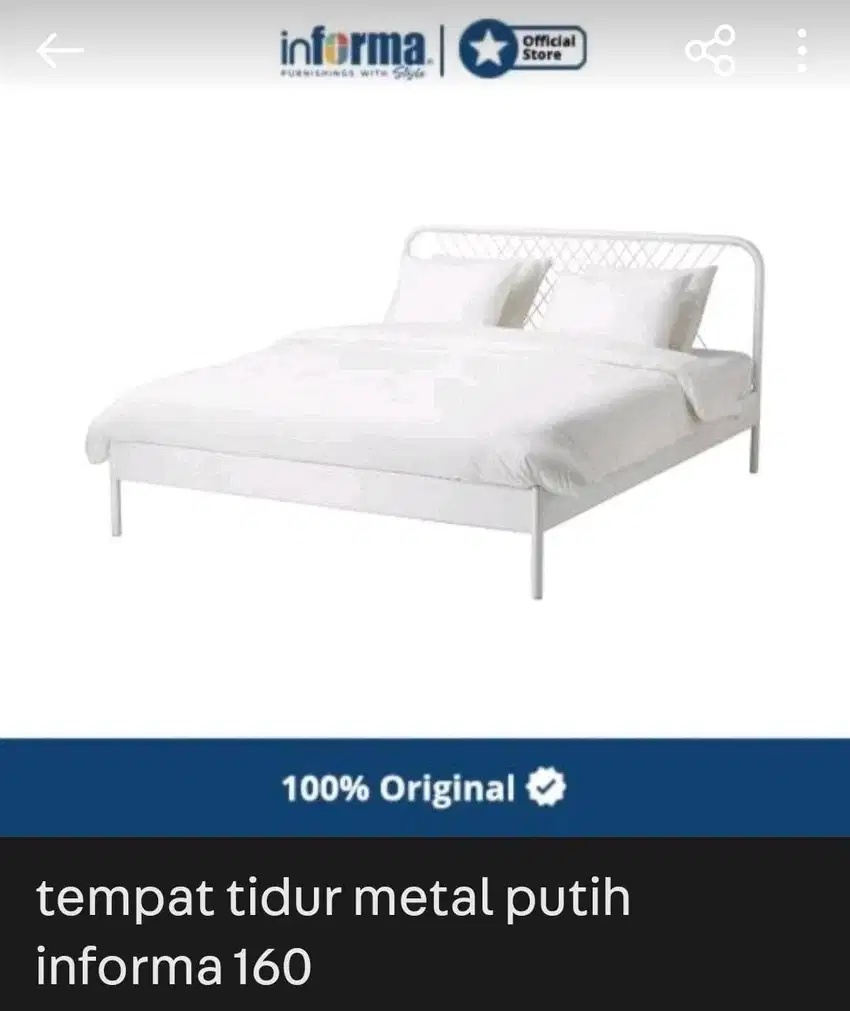 Tempat tidur informa 160x200 . Tempat tidur . Tempat tidur besi