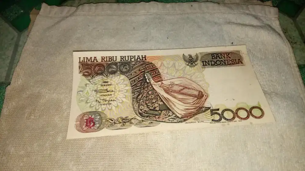 uang kertas kuno rp 5000