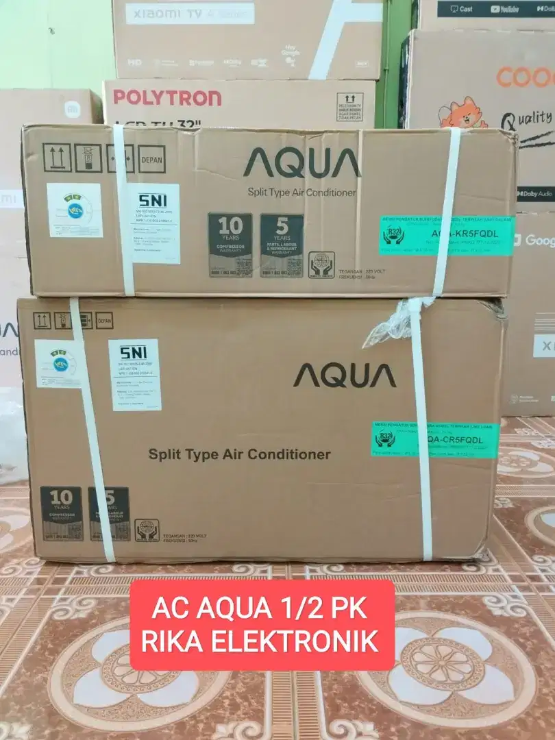 Ac 1/2 pk Aqua include pemasangan material garansi