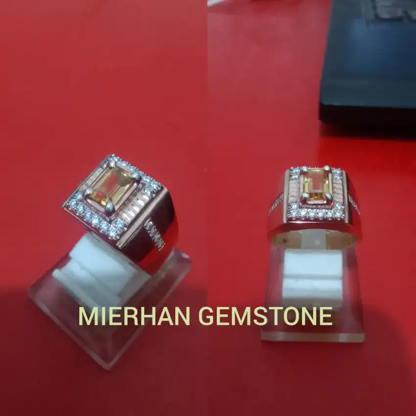 Batu Cincin Natural Citrin