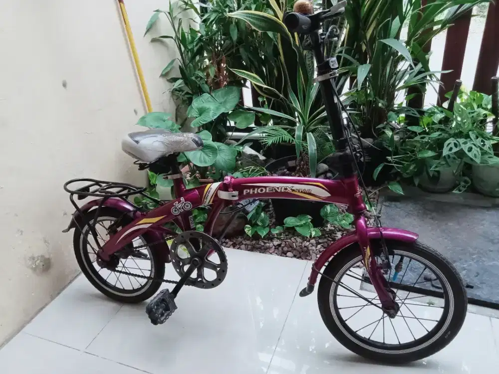 Sepeda lipat Phoenix Star purple