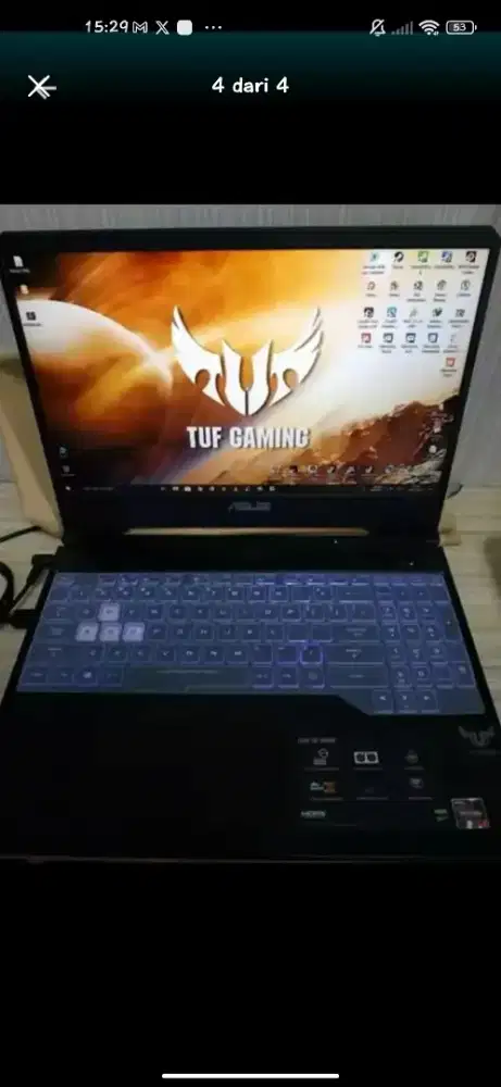 ASUS TUF Fx505dt ryzen 7 bukan 5 full upgrade