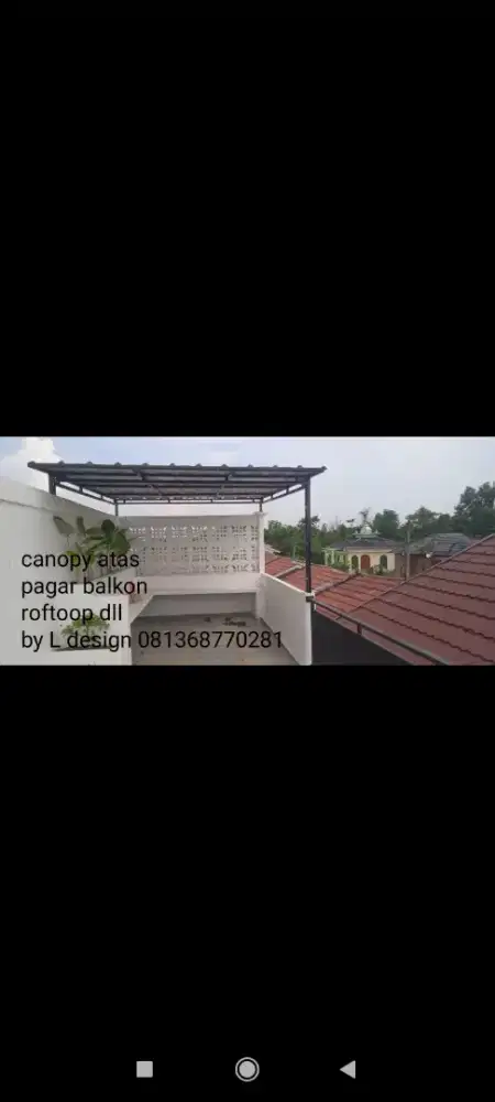 Mezanin,Pagar, canopy, balkon, teralis jendela