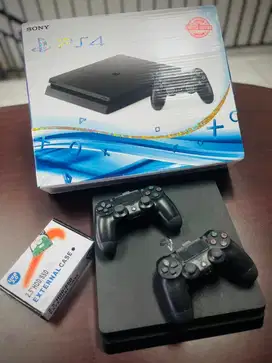 PS 4 Slim Seri 22 1 TB Original Sony Segel Void Fullset Mulus No Cacat