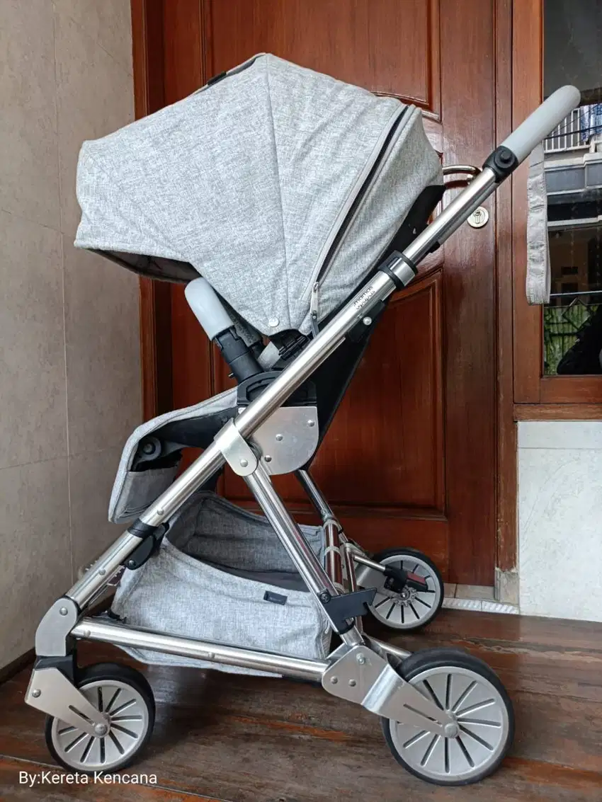 Preloved stroller mamas papas urbo 2 skyline grey limited edition