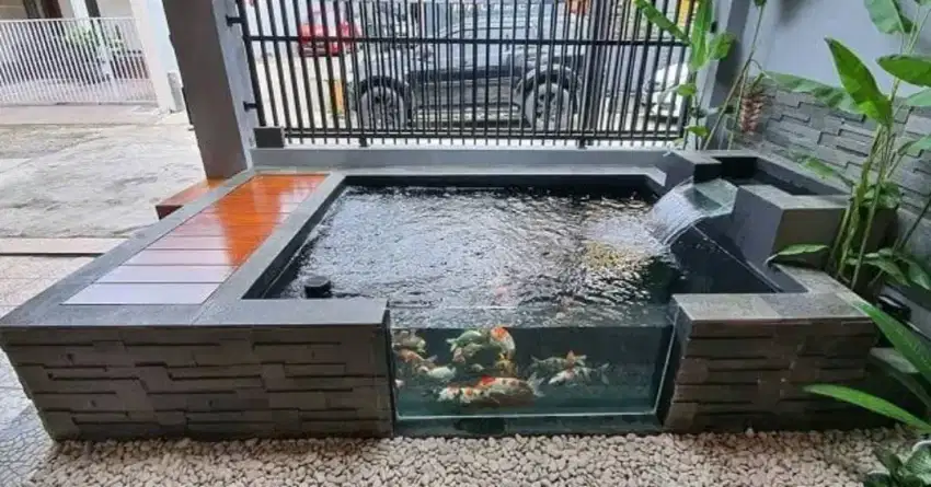 Tukang Kolam Ikan koi profesional antapani | renovasi kolam koi