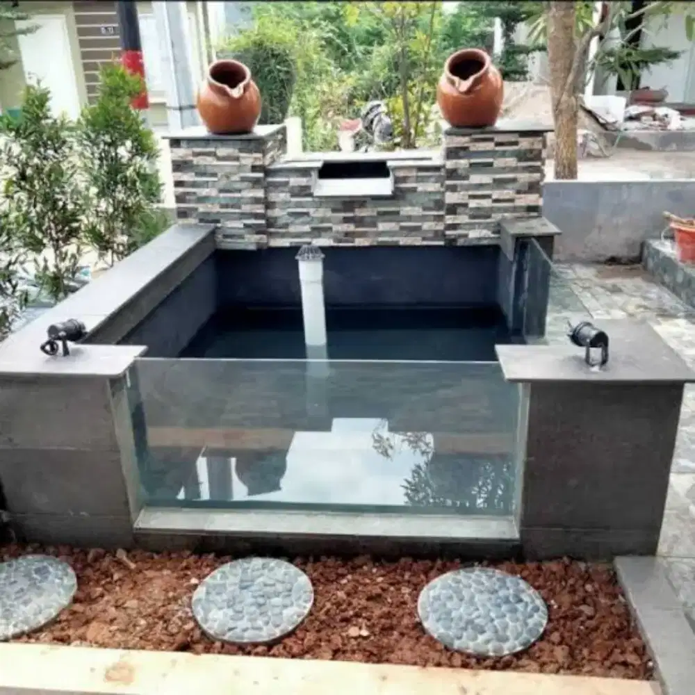 Kolam ikan koi minimalis