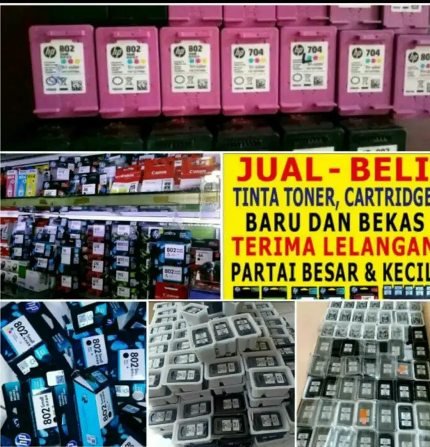 MENERIMA JUAL-BELI TINTA CARTRIDGE BARU & BEKAS KANTORAN DAN PROYEK