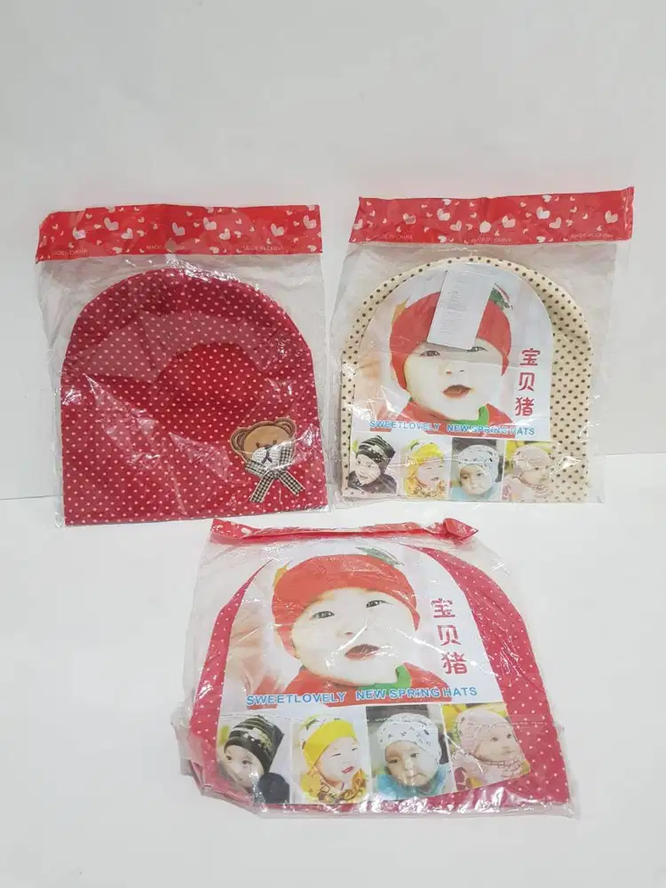 Kupluk Bayi Polka Topi Bayi Beani Fashion Import Beanie Hat