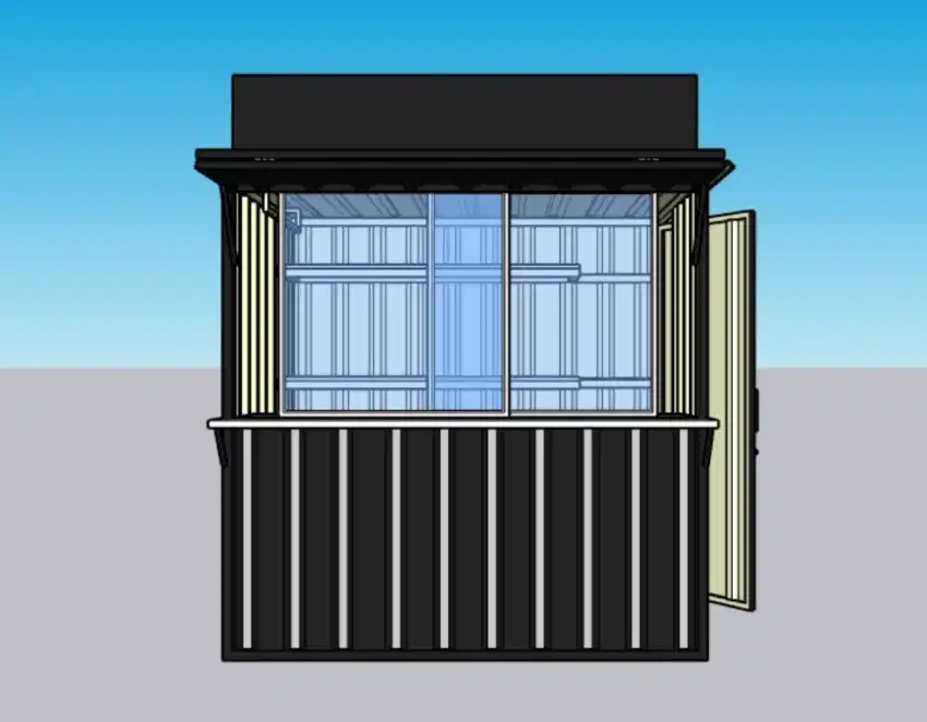 Booth container