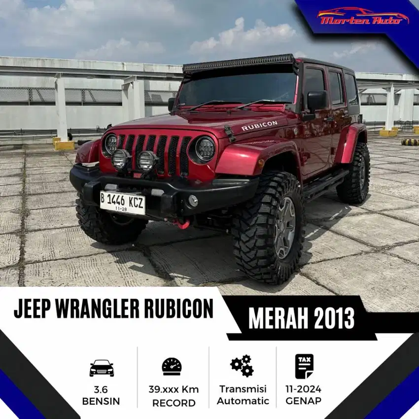 Jeep Wrangler Rubicon 3.6 L AT Tahun 2013 Km 39Rb