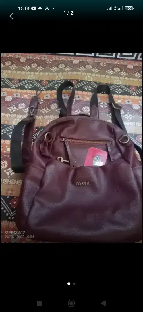 Jual butuh tas merk fossil