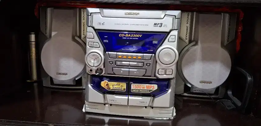 Sharp Compo MP3 Radio dan Disc Player (sudah bisa connect bluetooth)