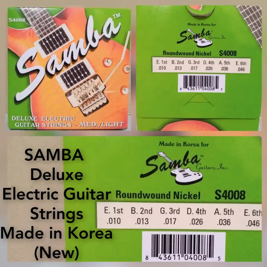 Electric guitar strings