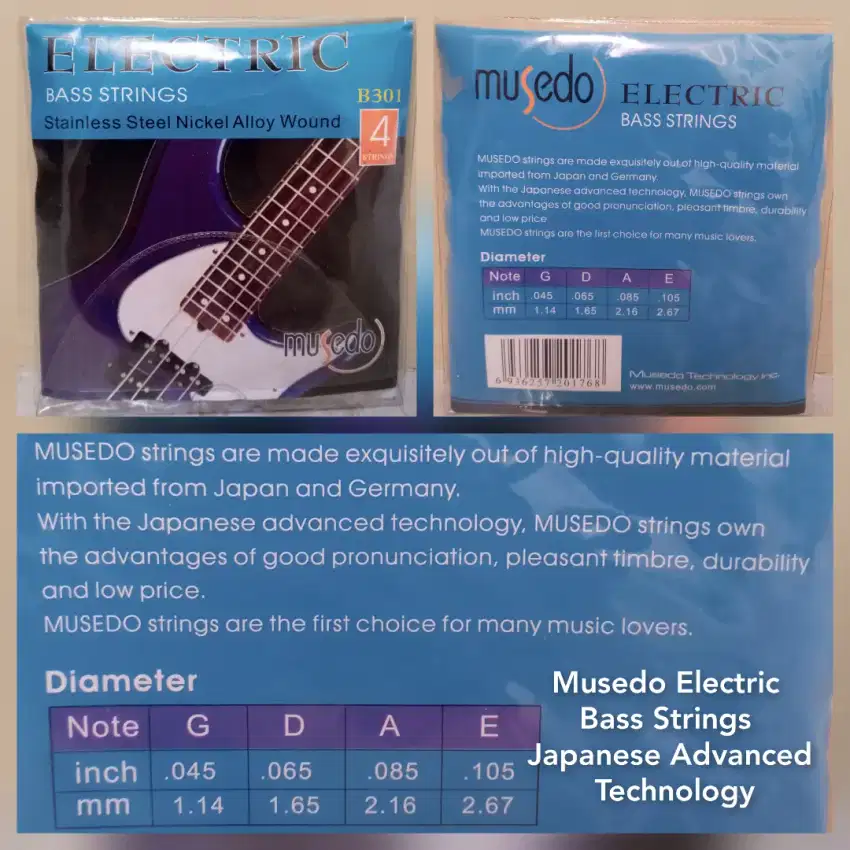 Bass musedo Electric strings