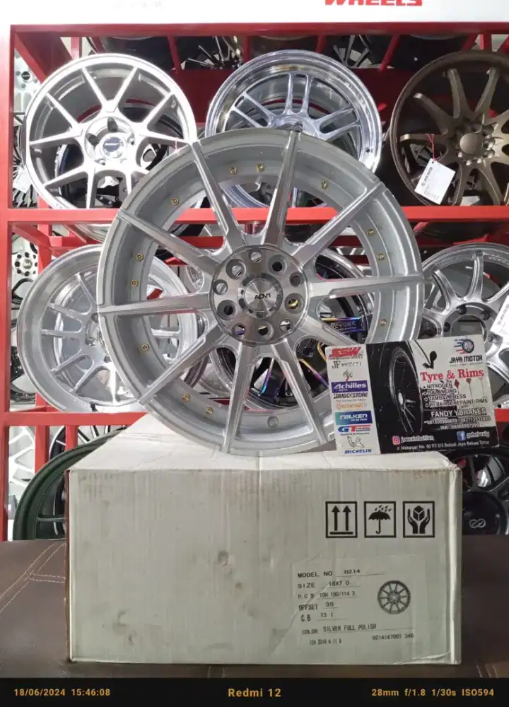 Velg adv1 r16 5x100/114.3 lbr7 et35