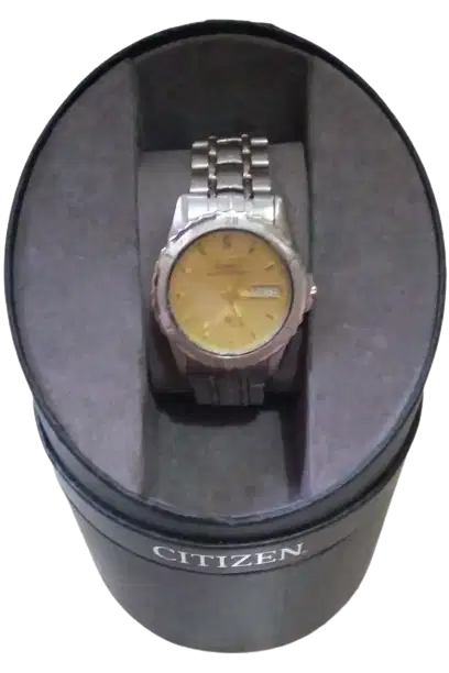 Citizen Vintage Prism Glass Silver Automatic Winding With Box