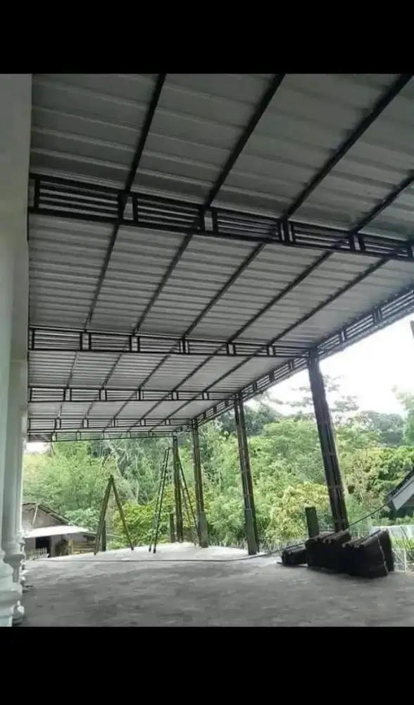 Kanopi rangka galvanis atap galvalum anti karat