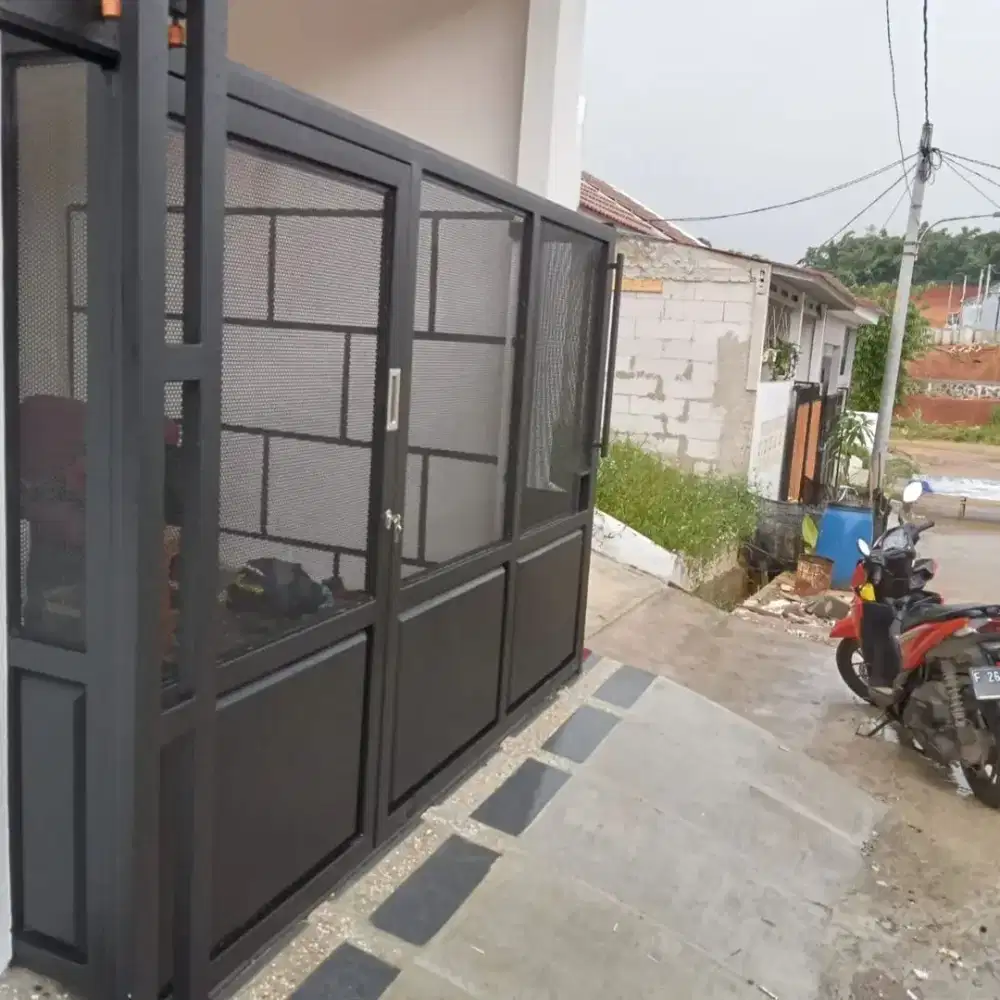 Pintu pagar anti karat full galvanis