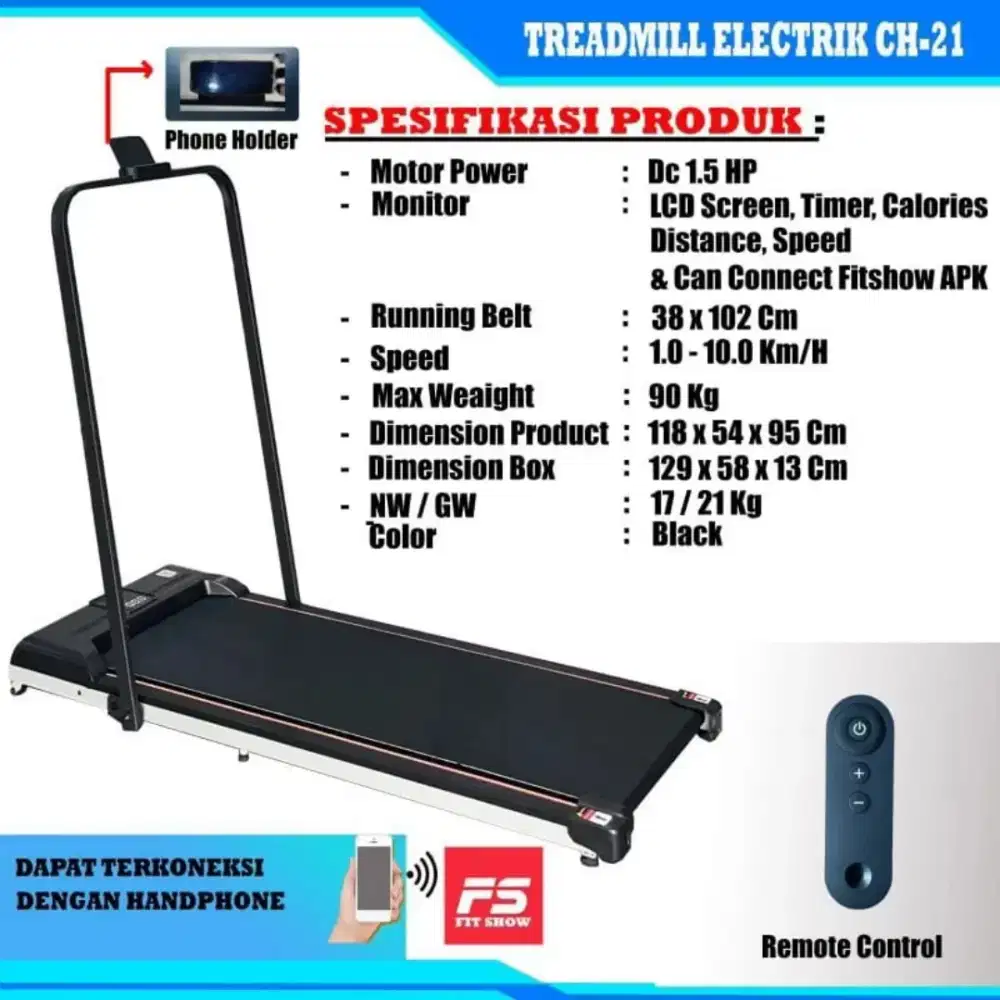 Elektrik treadmill TF 222