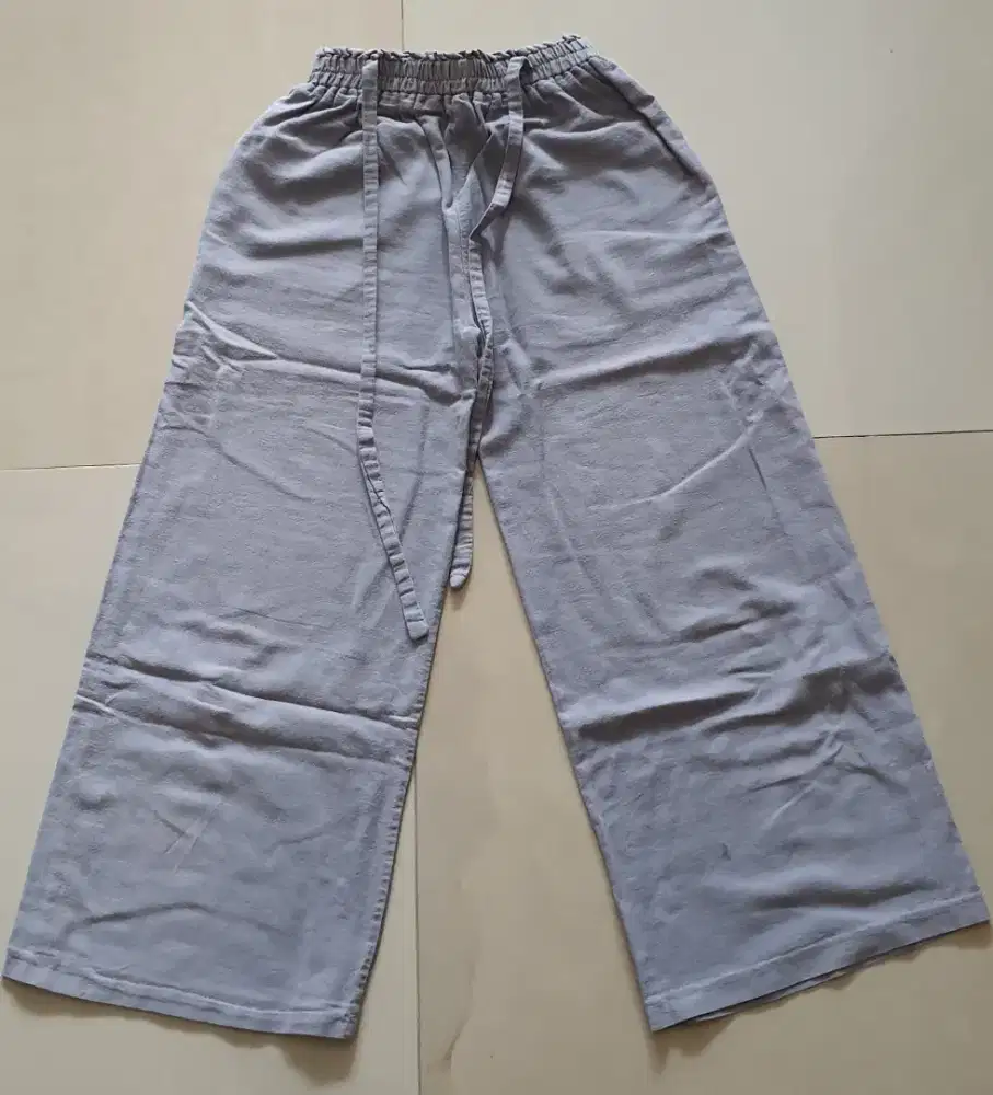 Celana anak bahan rami linen