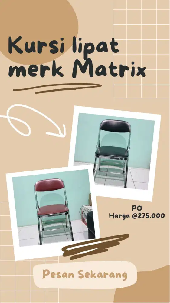 KURSI LIPAT MERK MATRIX