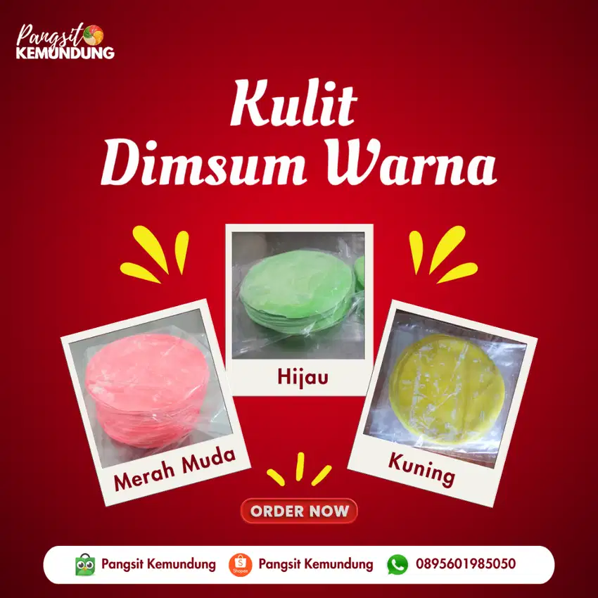 Kulit Dimsum Mix Warna - Pilihan Warna Menarik untuk Kreasi Kuliner