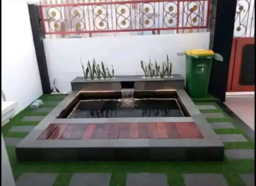 Pembuatan Kolam Koi Minimalis & Relief Tebing
