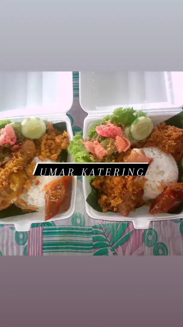 Ayam penyet sayur urap