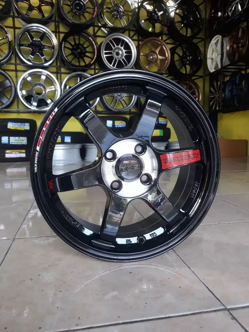 VELG TE37 R15×6.4 H4×100 ET42 BRIO,AGYA,JAZZ,MOBILIO,YARIS,AYLA,FREED