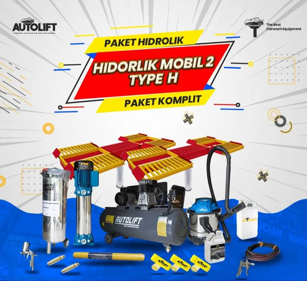 PAKETAN LENGKAP 2 HIDROLIK MOBIL TIPE H AUTOLIFT