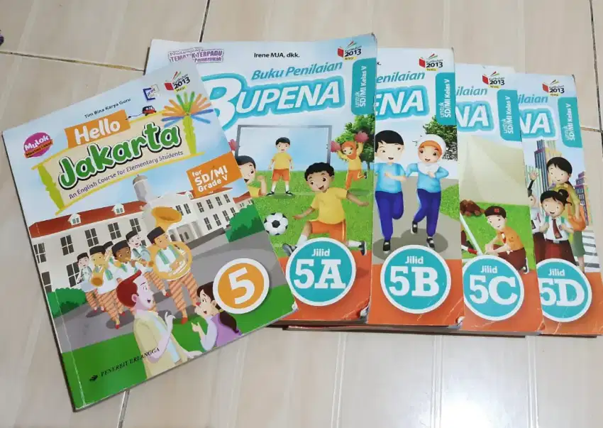 Buku Sekolah Bupena Kelas 5 (5 buku)