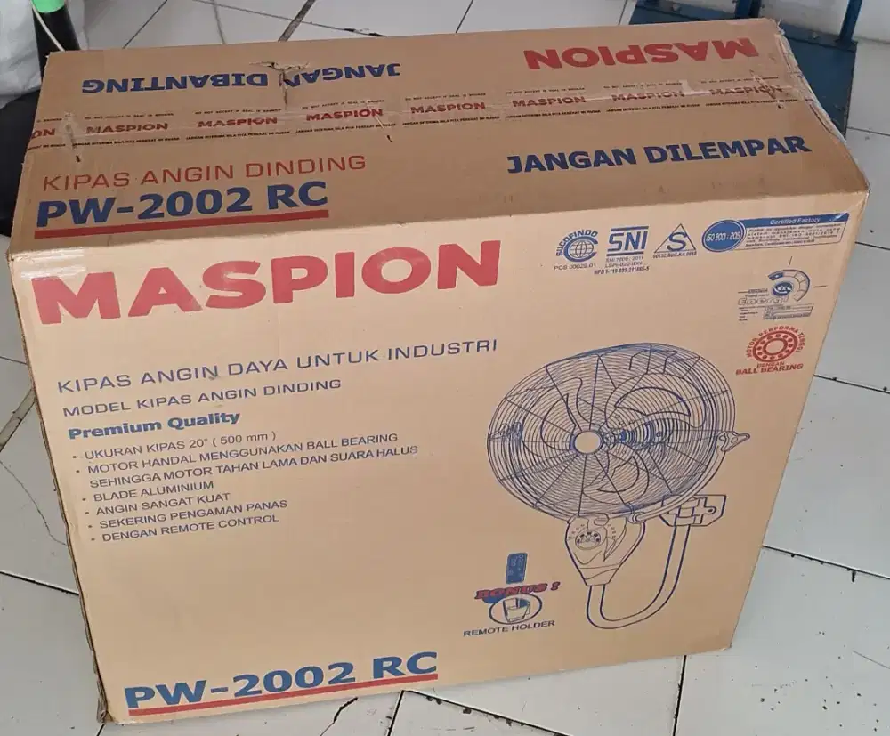 Kipas Angin Maspion Dinding Wall Fan 20 inc PW 2002 RC