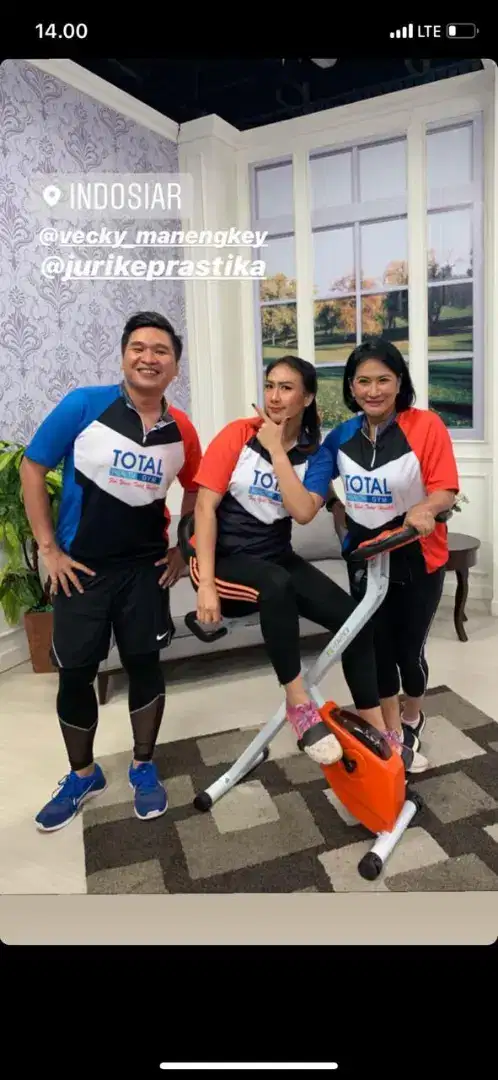 Sepeda statis dengan sandaran TF 920