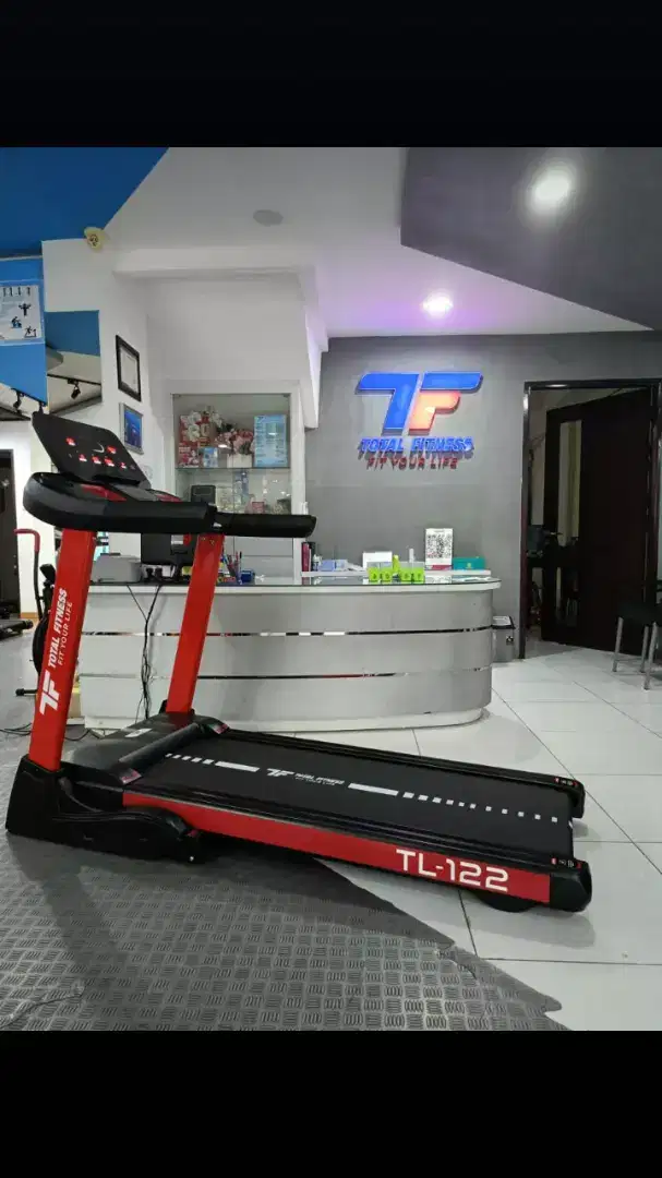 Alat fitness treadmill elektrik tipe tl 122 red