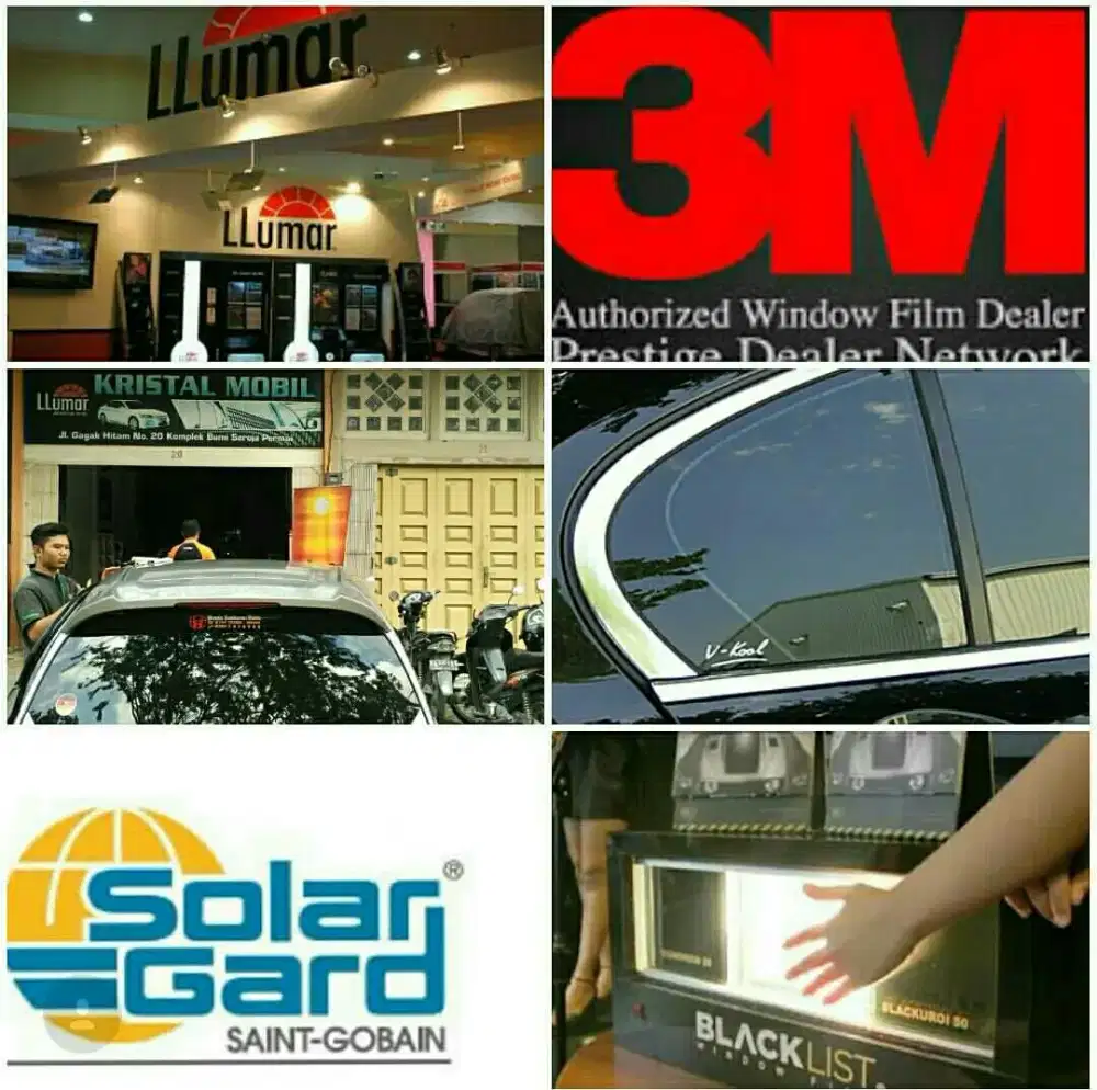 Kaca film MOBil semua jenis merk 3m lumar sun protect
