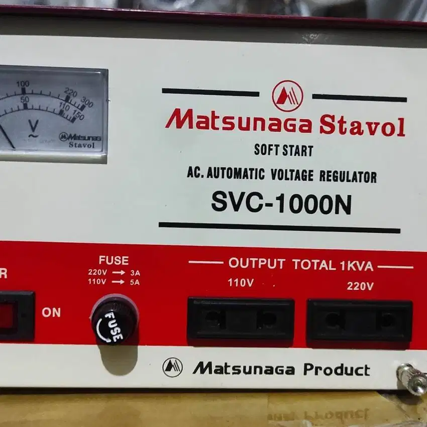 Stabilizer Matsunaga 1000Watt/ Stavol SVC 1000N / Matsunaga 1000Va