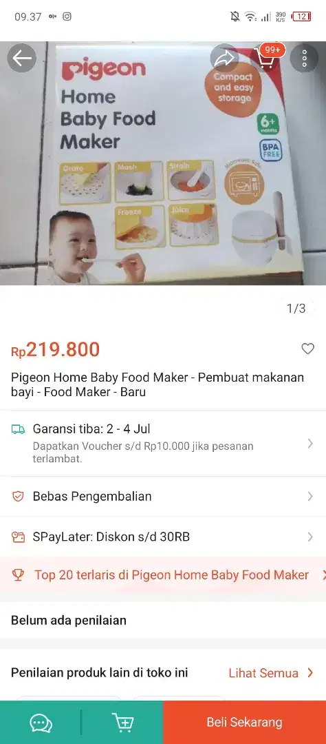 Baby food maker pigeon/pembuat mpasi